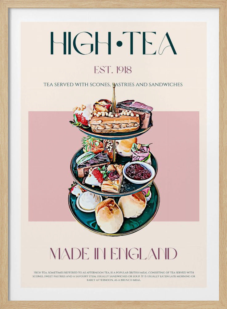 Eleganter High Tea | Poster