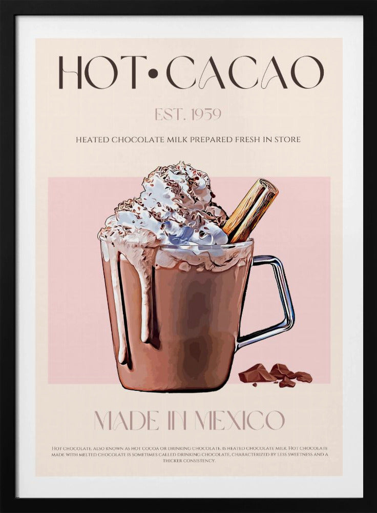 Eine Tasse cremiger heißer Kakao | Poster