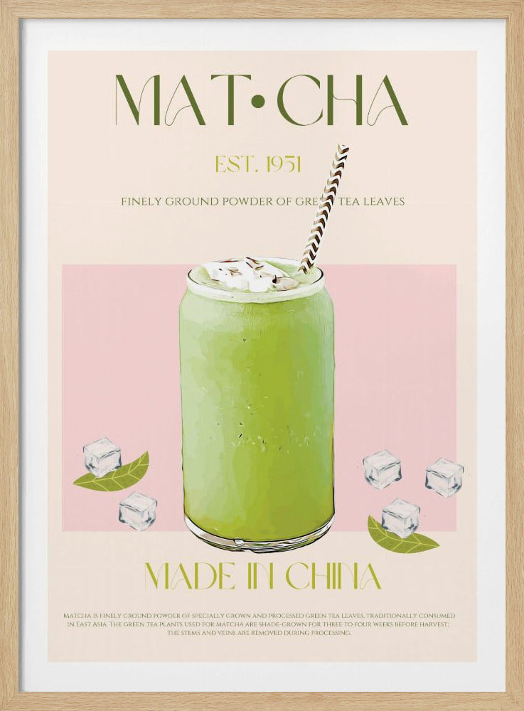 Gekühltes Matcha-Getränk | Poster