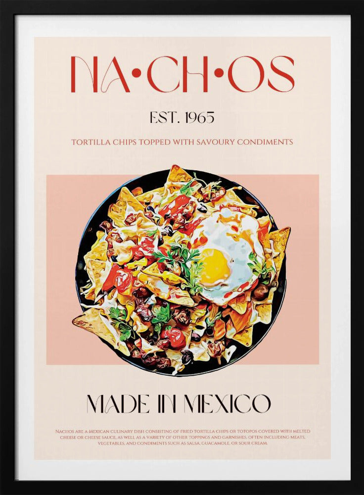 Colorful Mexican Nachos | Poster