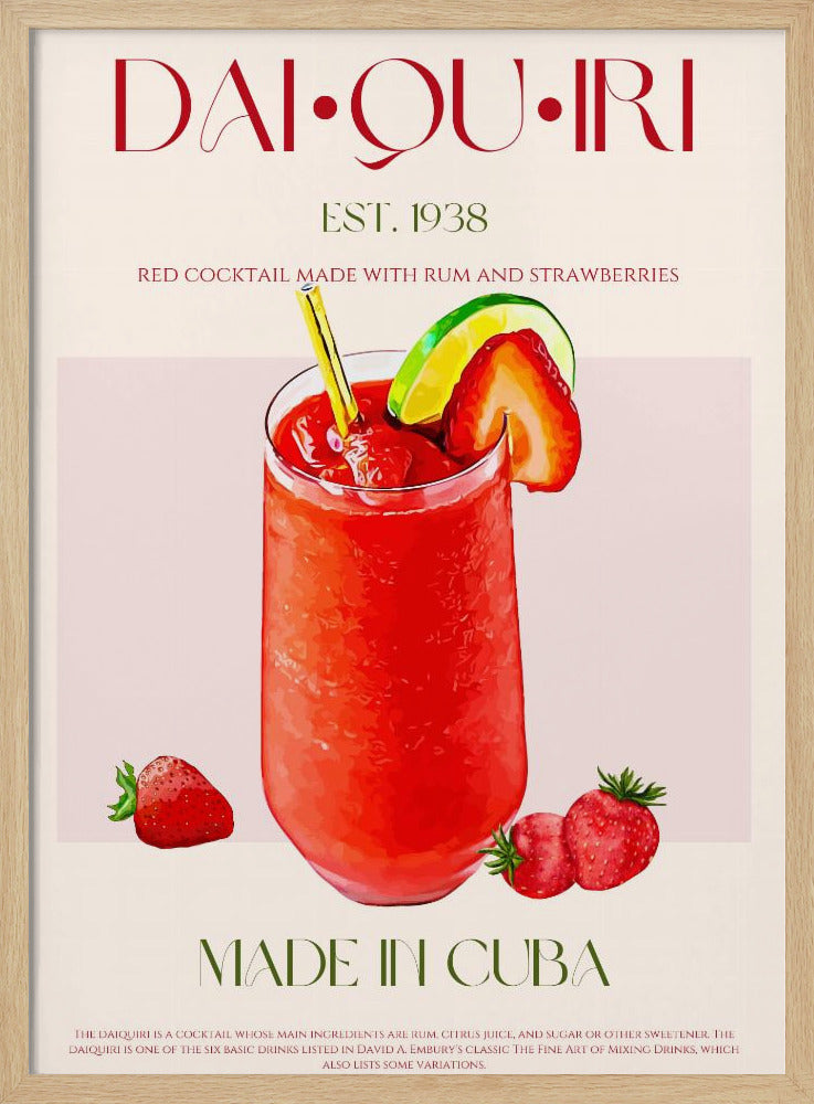 Kubanischer Daiquiri-Genuss | Poster