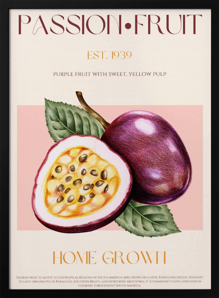 Lebendige Passionsfrucht | Poster