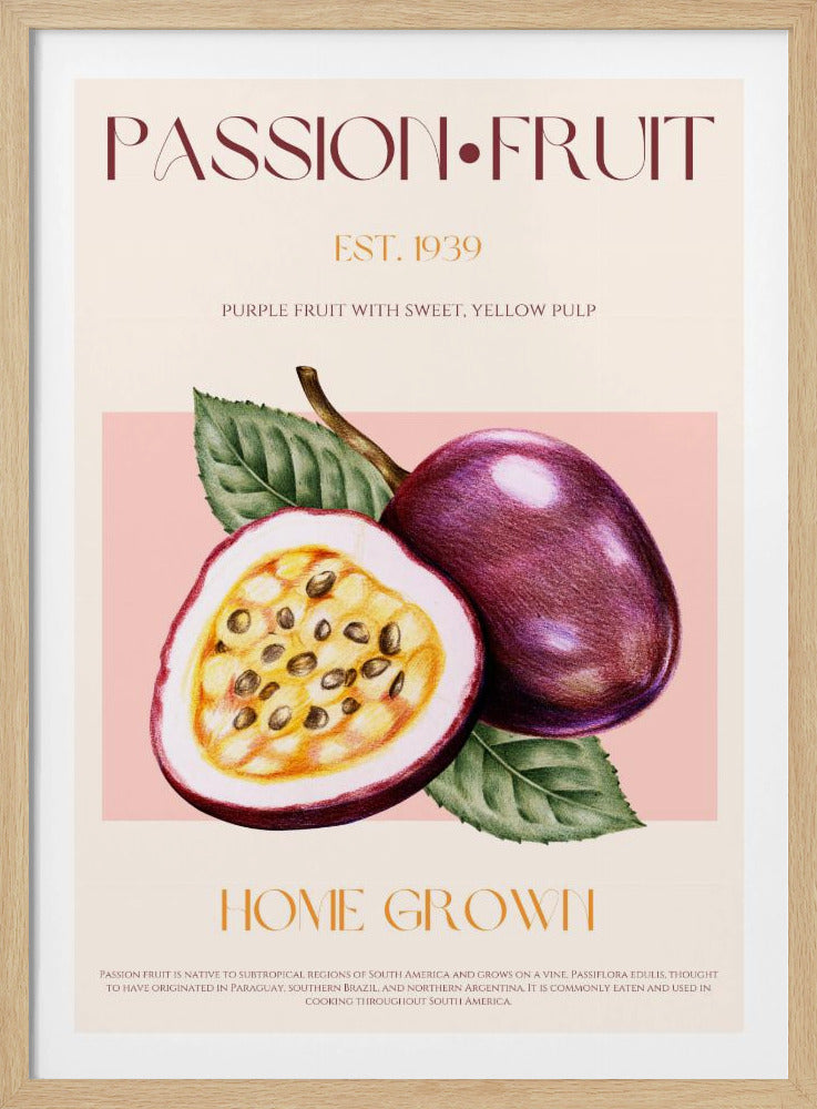 Lebendige Passionsfrucht | Poster