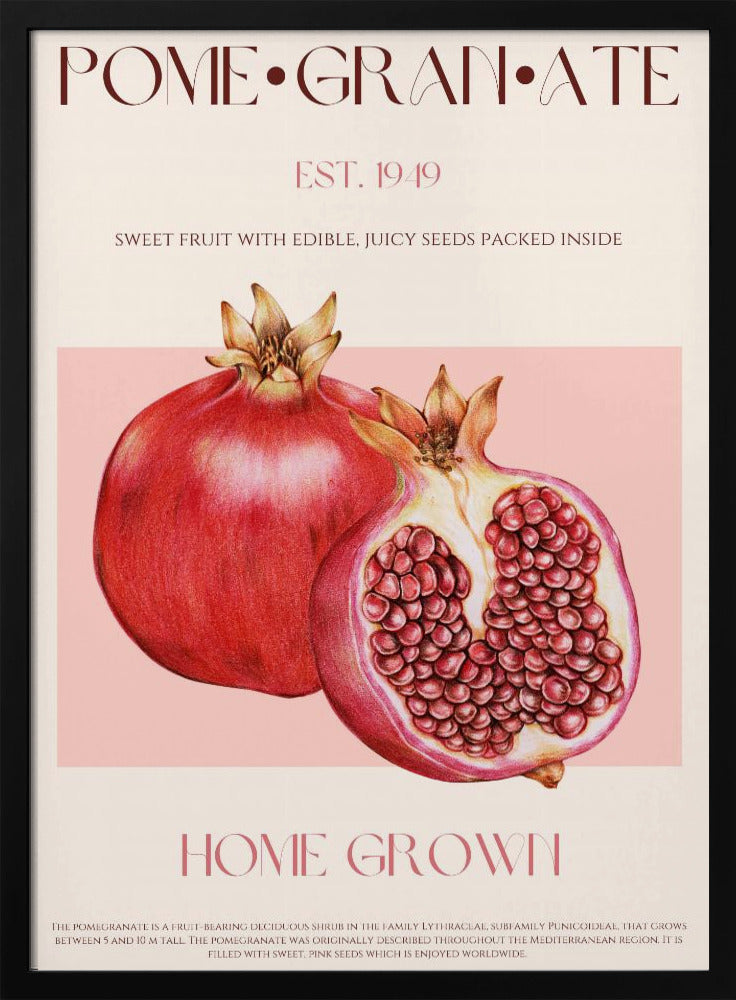 Saftiger Granatapfel | Poster