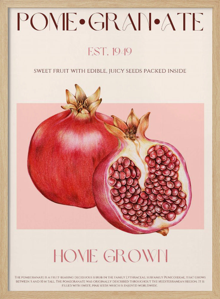 Saftiger Granatapfel | Poster