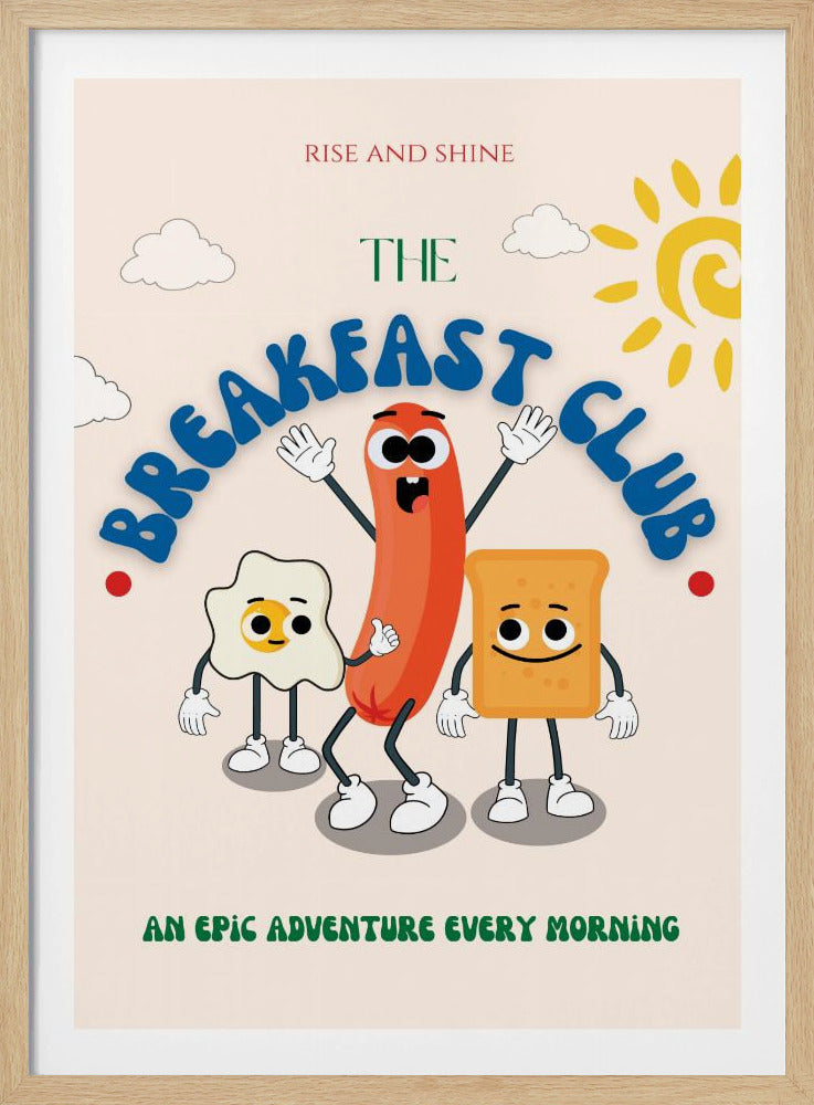 Cartoon zum Thema Frühstück | Poster