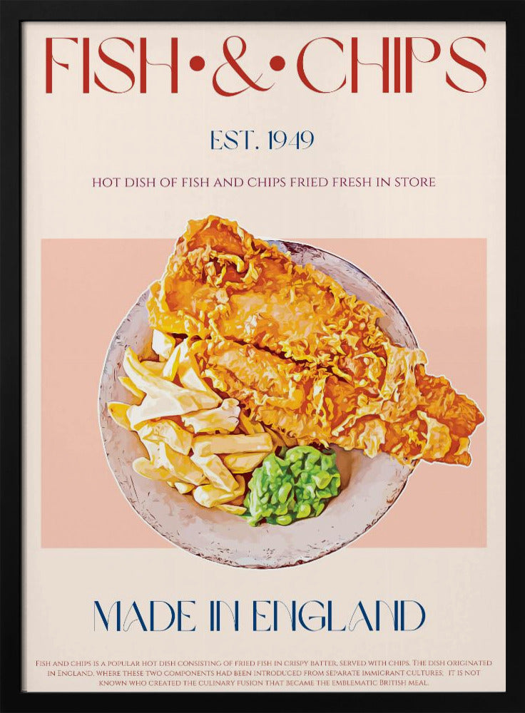 Klassisches Fish and Chips Gericht | Poster