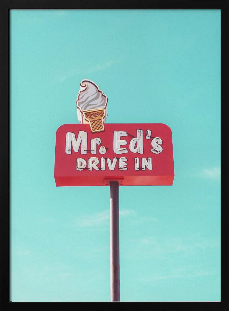 Mr. Ed's Drive-In-Vintage-Schild in Urbana, Missouri, USA | Poster