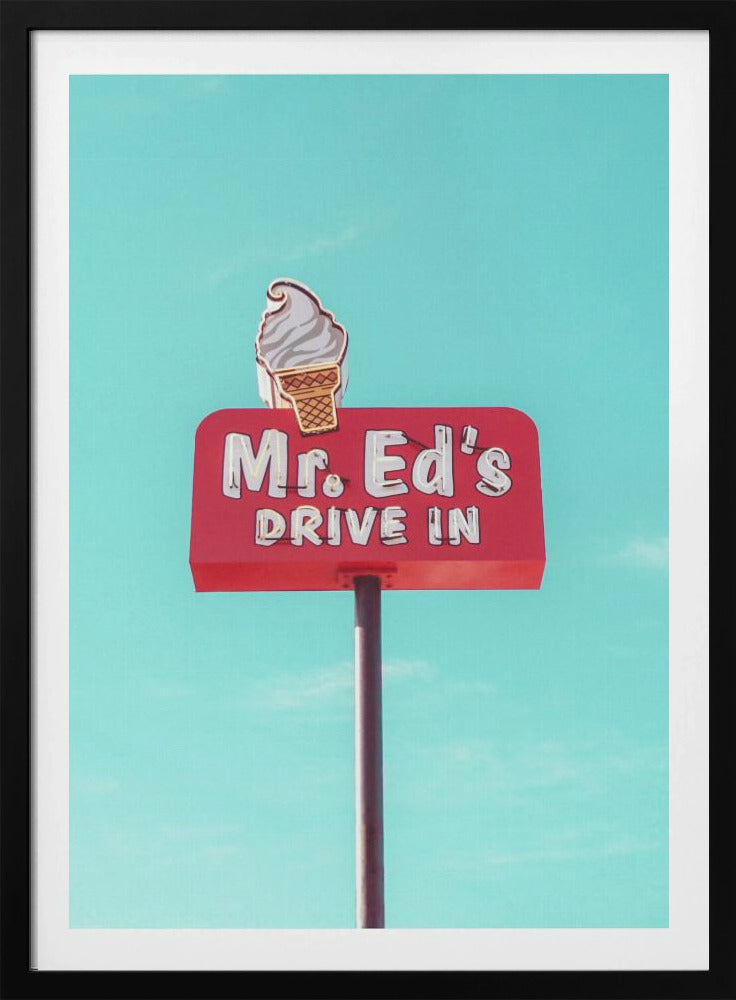 Mr. Ed's Drive-In-Vintage-Schild in Urbana, Missouri, USA | Poster
