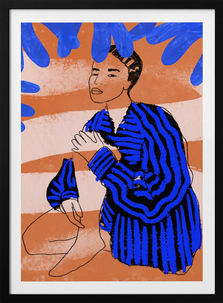 Blau gestreifte Träume | Poster