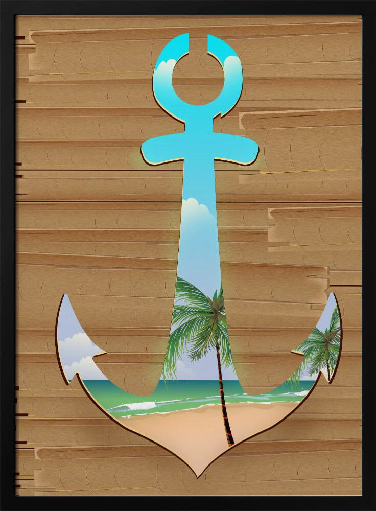 Anker am Strand | Poster
