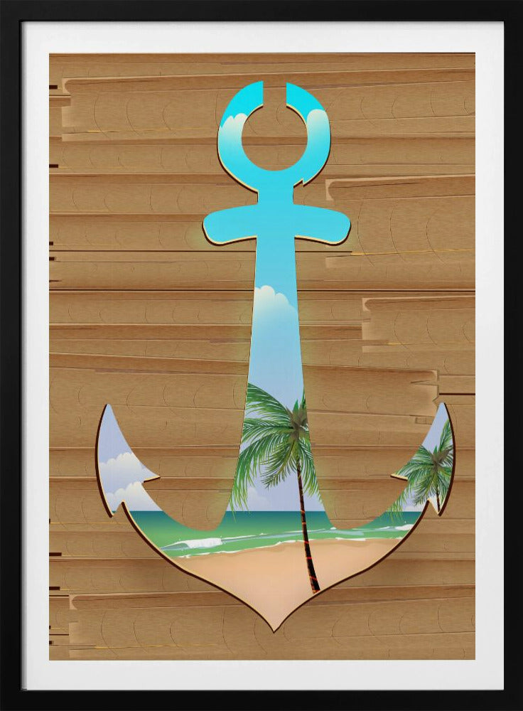 Anker am Strand | Poster