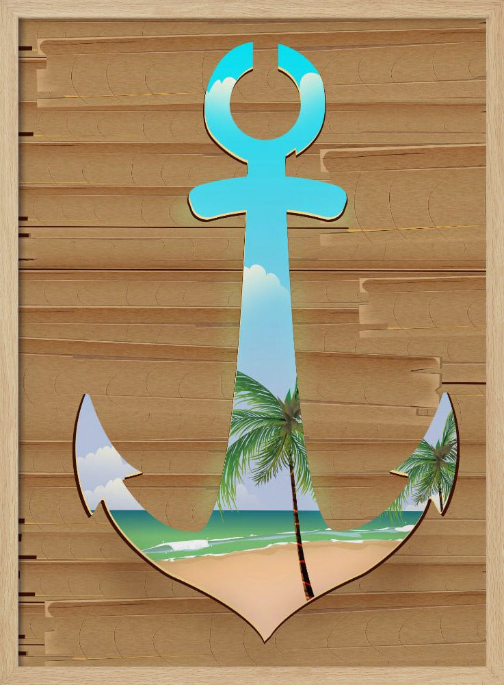 Anker am Strand | Poster