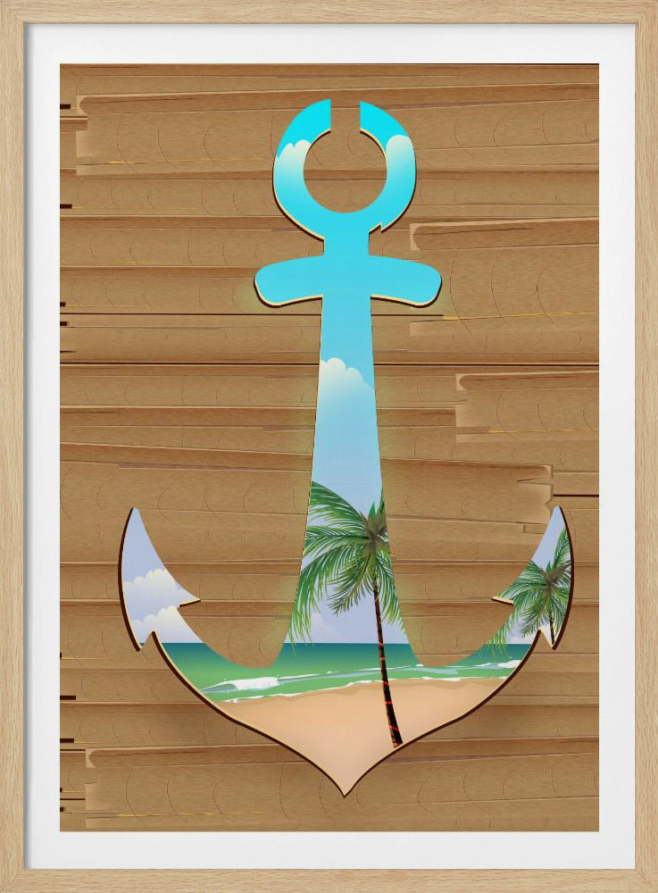 Anker am Strand | Poster