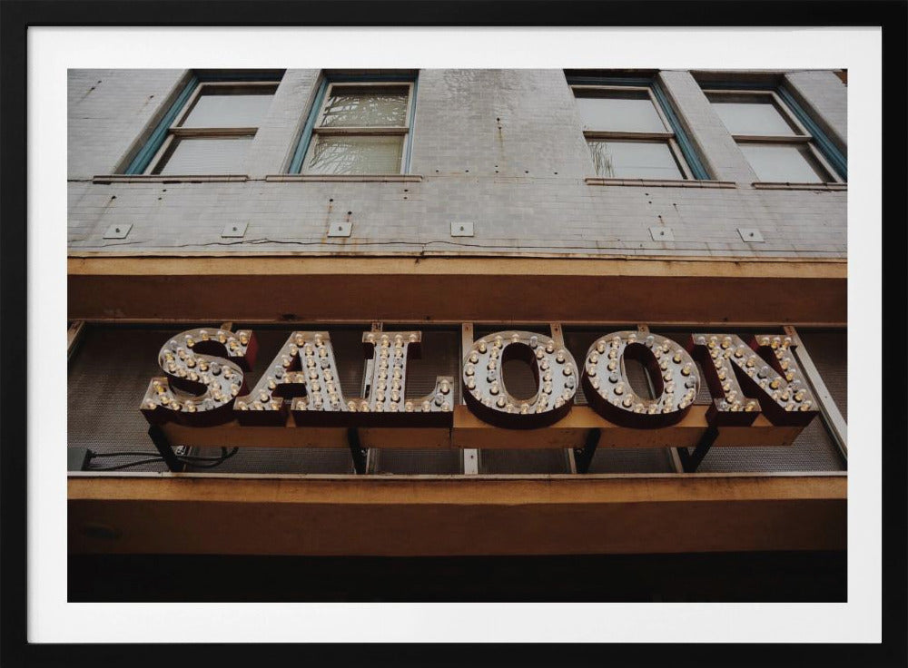 Vintage Saloon Schild | Poster
