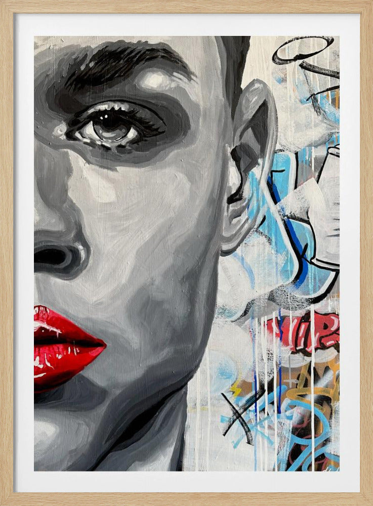 Lebendiger Graffiti-Blick | Poster