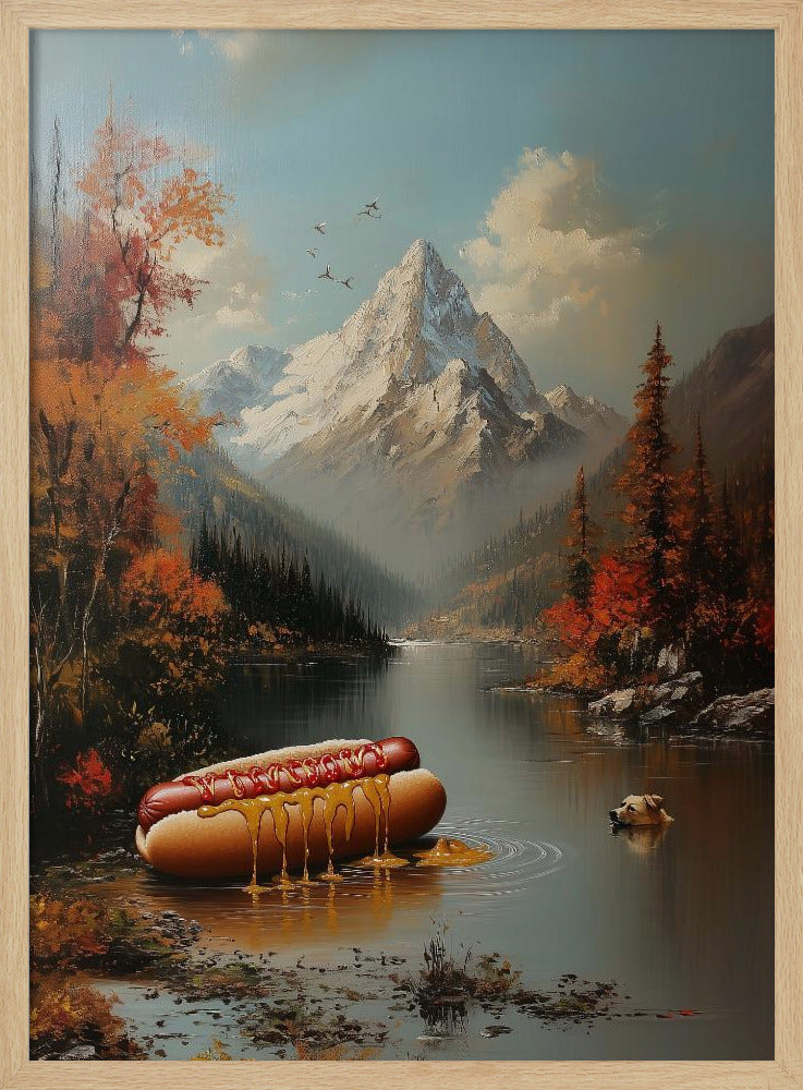Schwimmende Hunde | Poster