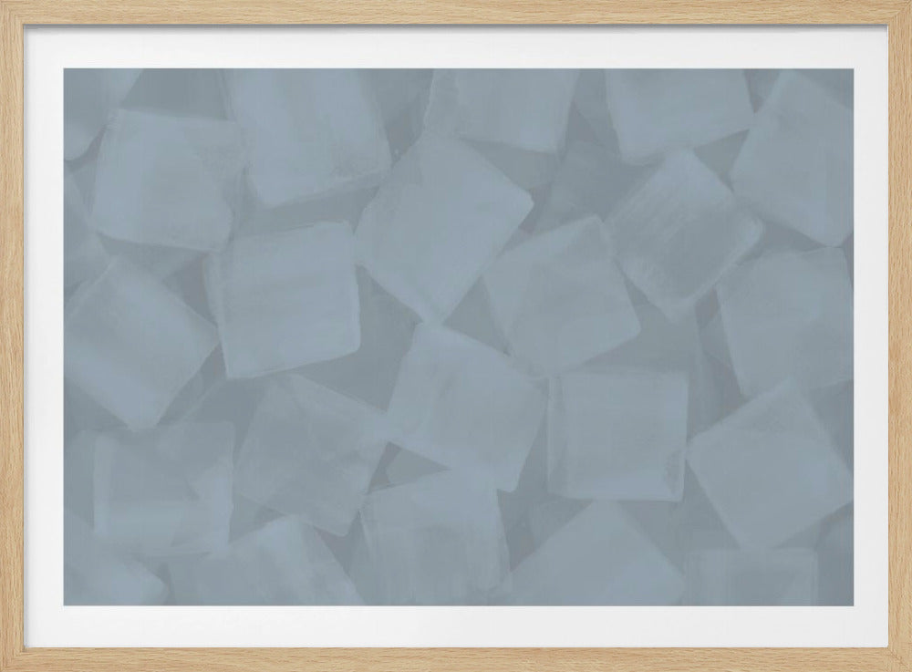 Weiche quadratische Pinselstriche | Poster
