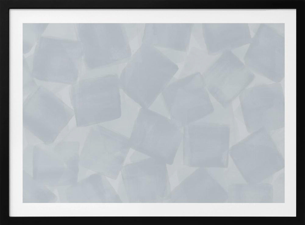 Weiche quadratische Pinselstriche | Poster