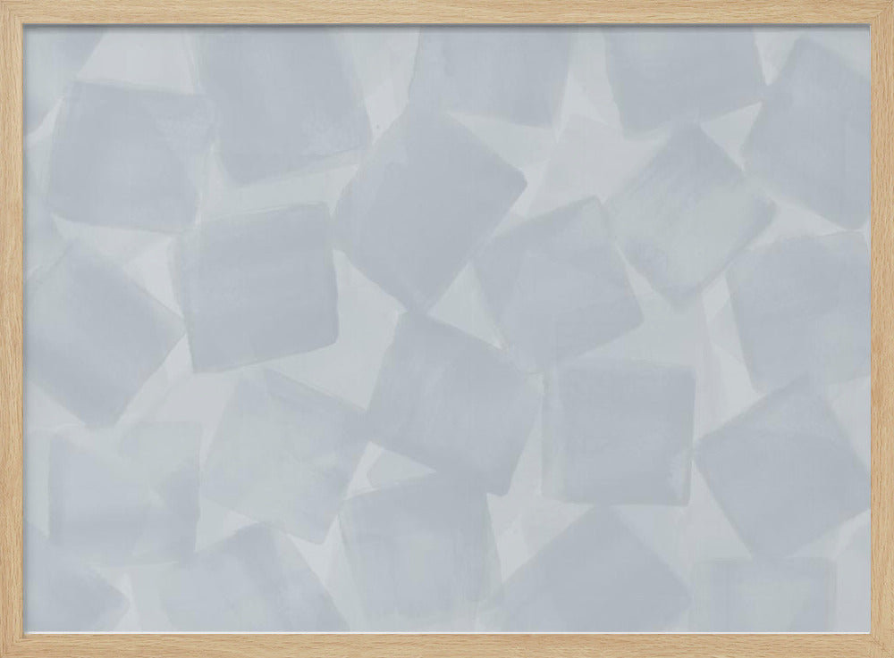 Weiche quadratische Pinselstriche | Poster