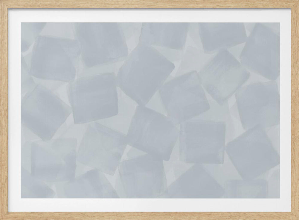 Weiche quadratische Pinselstriche | Poster