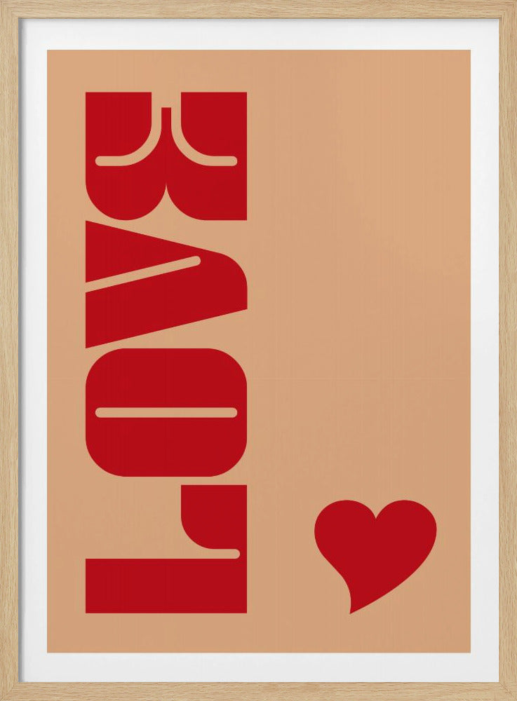 Roter fetter Schriftzug | Poster
