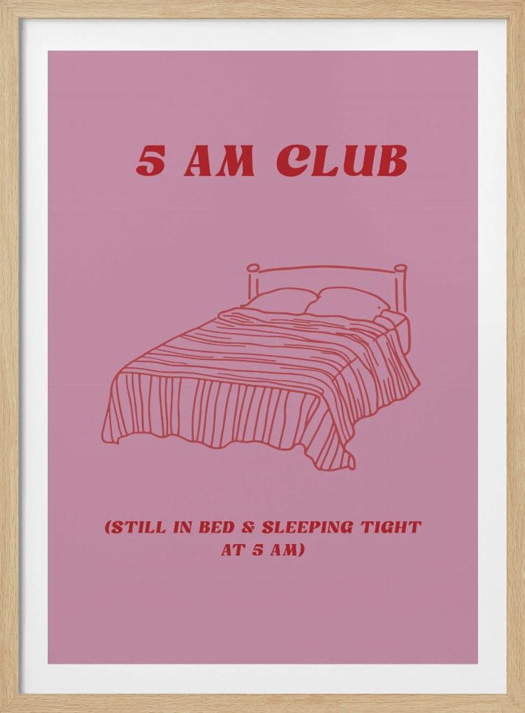 Gemütlicher 5-Uhr-Schlaf | Poster