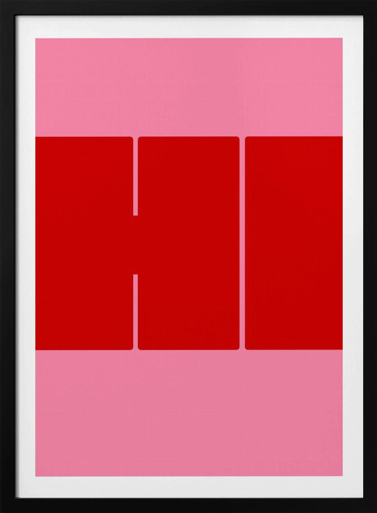 Kräftige rote Formen | Poster