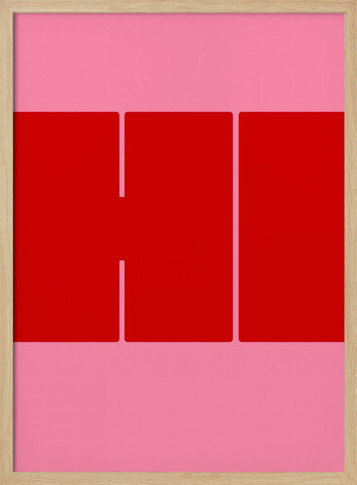 Bold Red Shapes | Poster