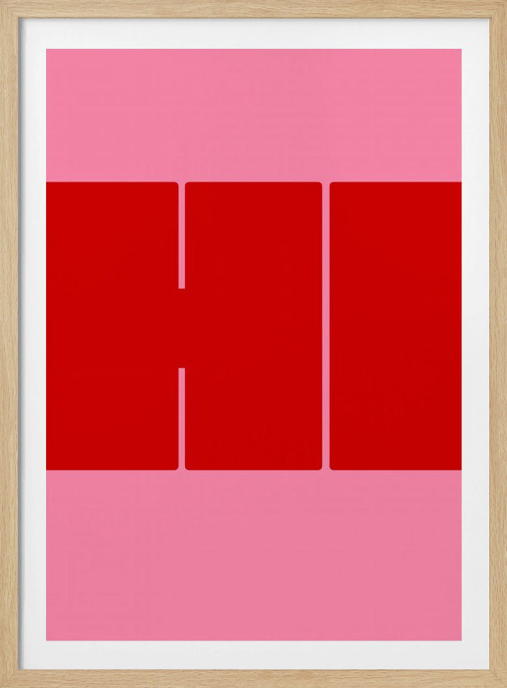 Bold Red Shapes | Poster