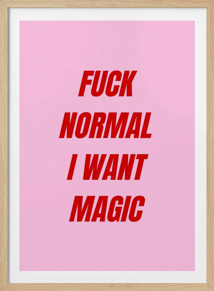 Kräftige rote Typografie | Poster