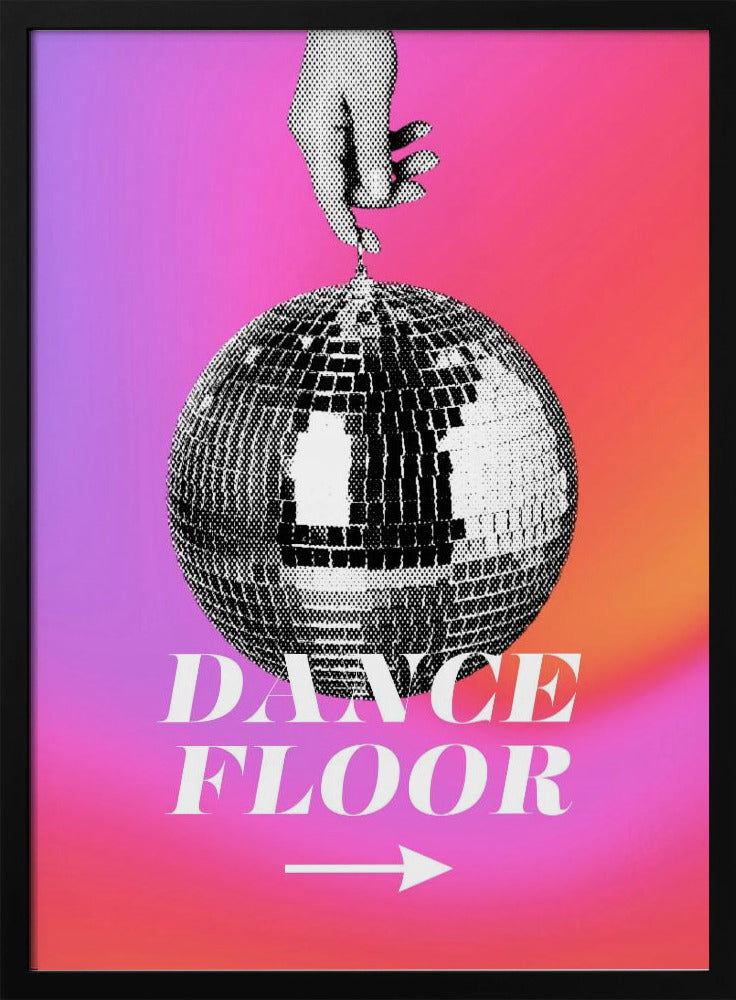 Monochrome Discokugel | Poster