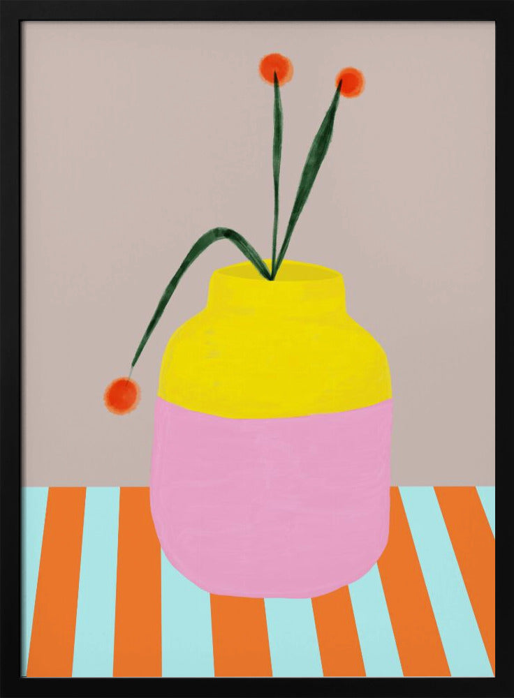 Kräftige Vase blüht | Poster