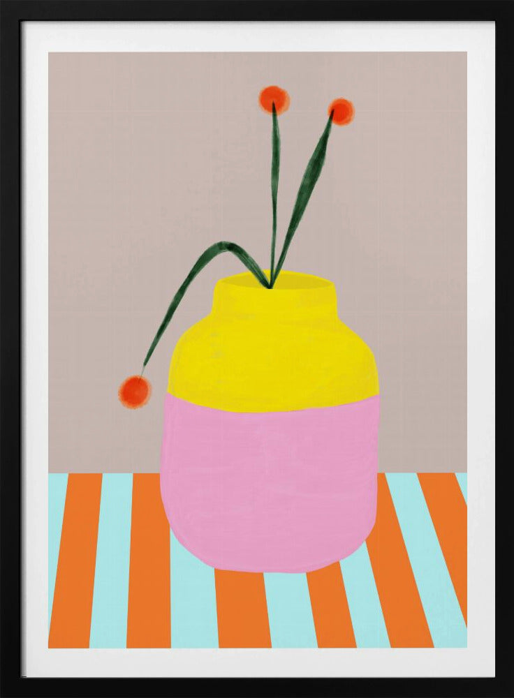 Kräftige Vase blüht | Poster