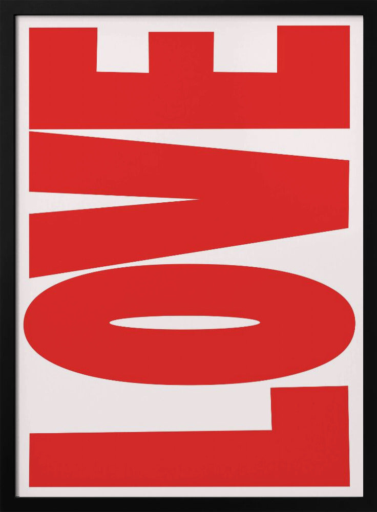 Fettgedruckte rote Botschaft | Poster