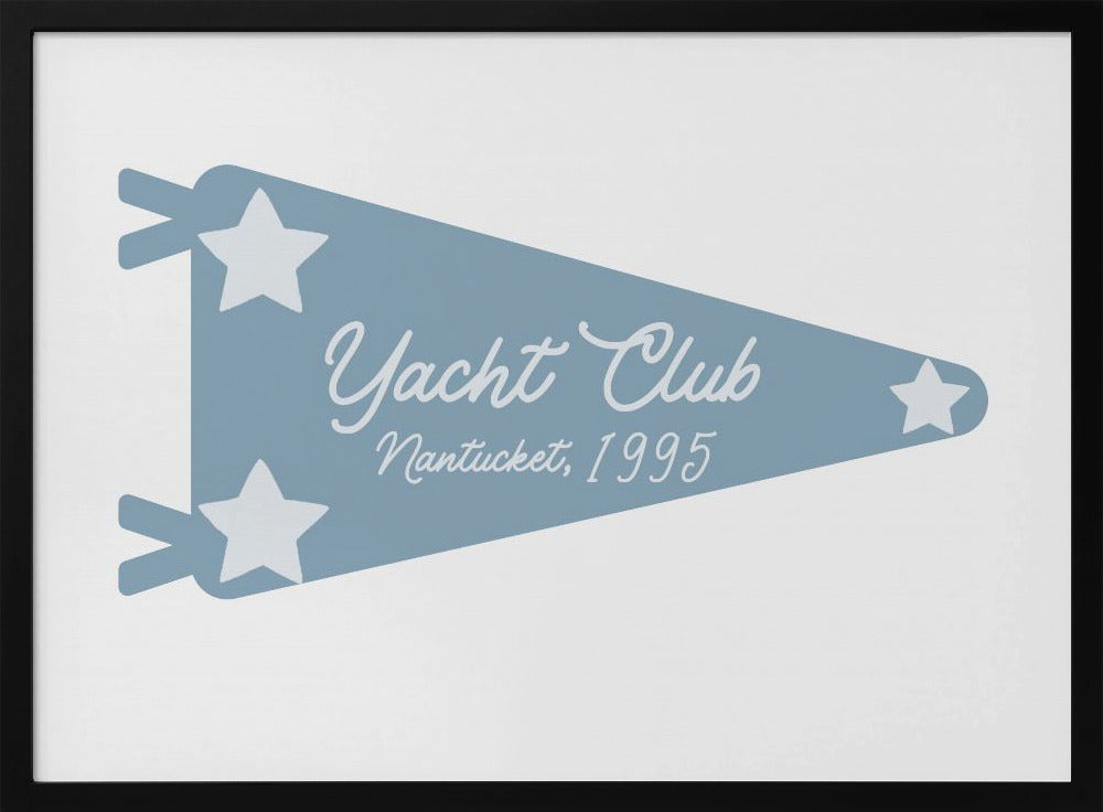 Blauer Wimpel des Yachtclubs | Poster