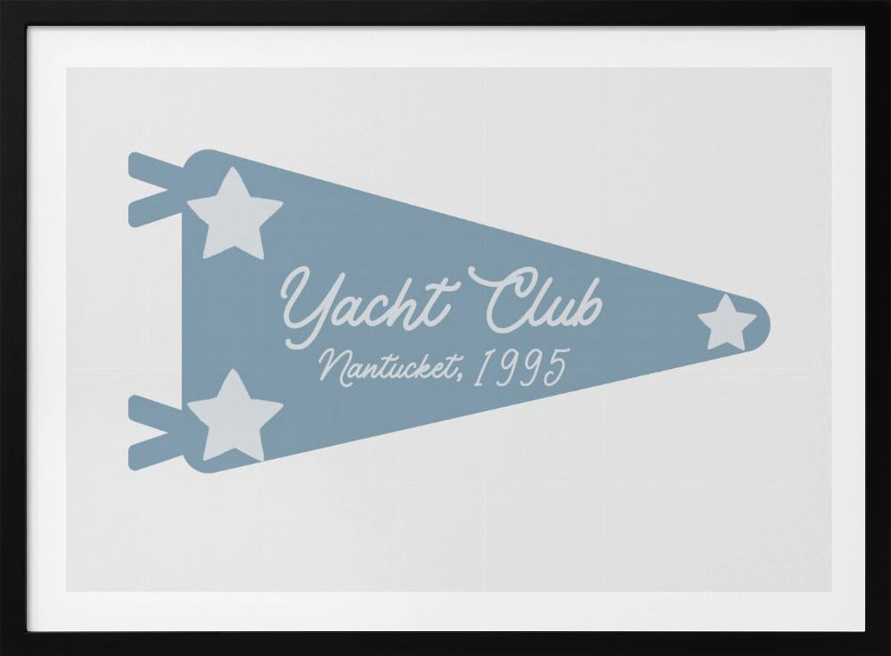 Blauer Wimpel des Yachtclubs | Poster