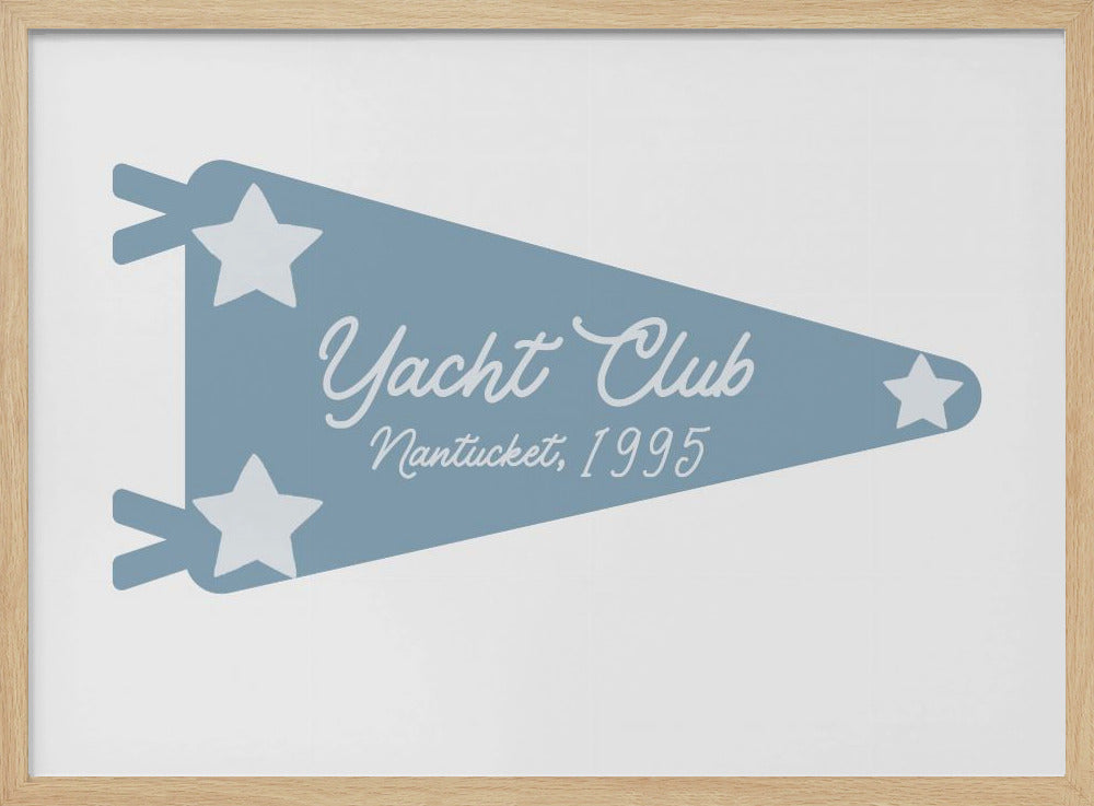 Blauer Wimpel des Yachtclubs | Poster