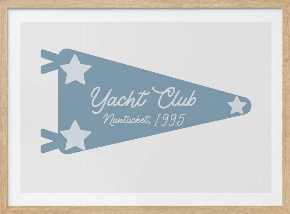 Blauer Wimpel des Yachtclubs | Poster