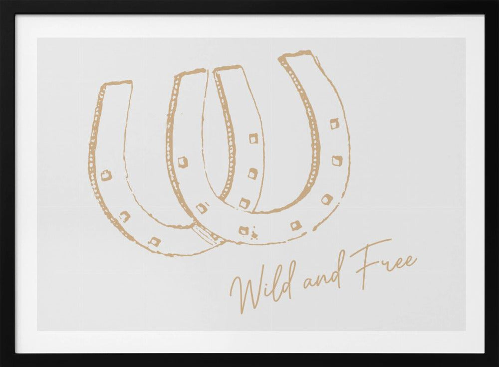 Hufeisen Wild und Frei Neutral | Poster