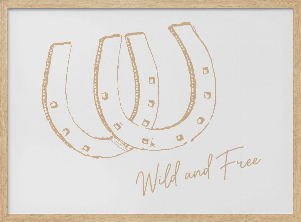 Hufeisen Wild und Frei Neutral | Poster