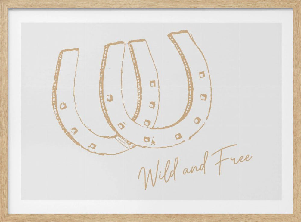 Hufeisen Wild und Frei Neutral | Poster