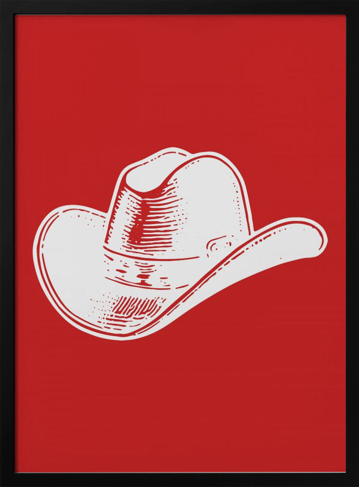 Roter Cowboyhut | Poster