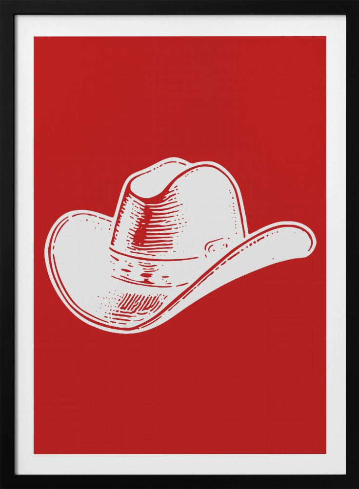 Roter Cowboyhut | Poster