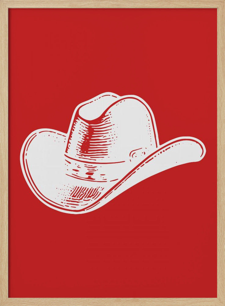 Roter Cowboyhut | Poster