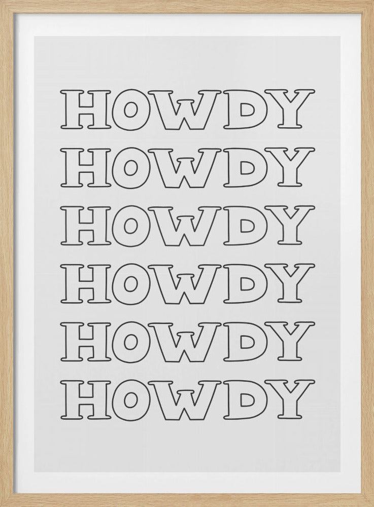 Schwarzes Howdy | Poster