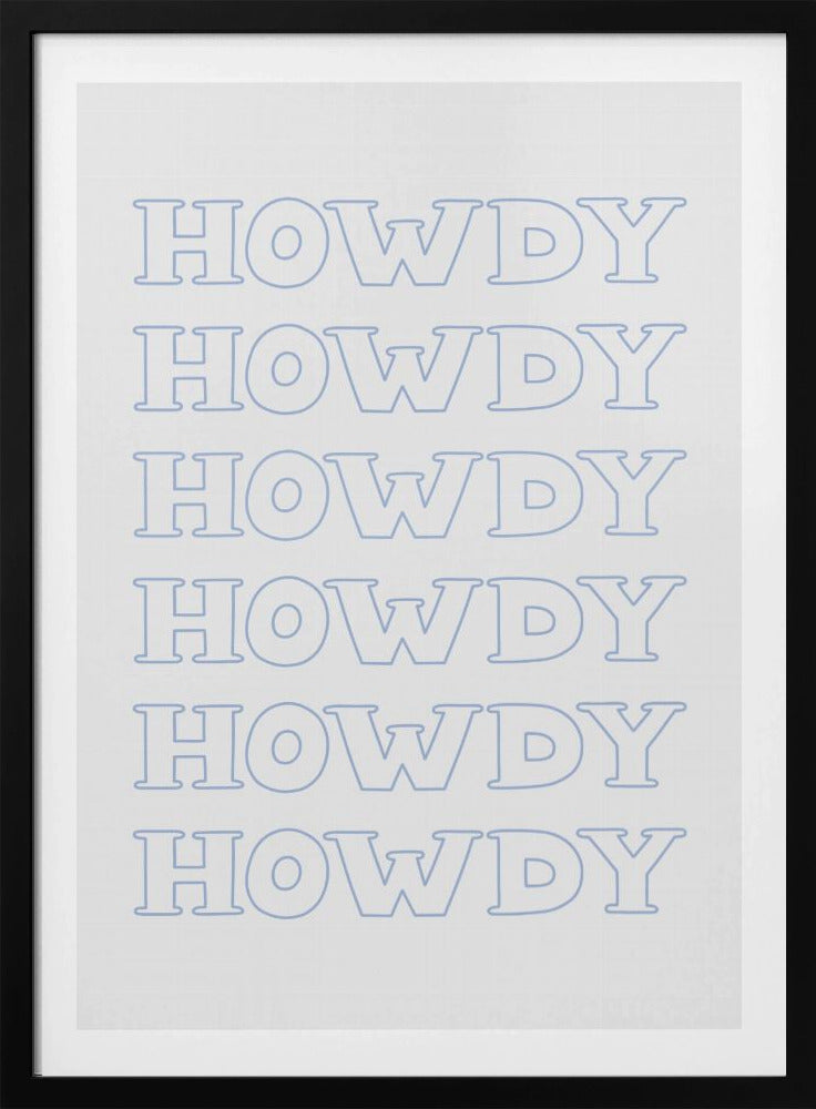 Blaues Howdy | Poster