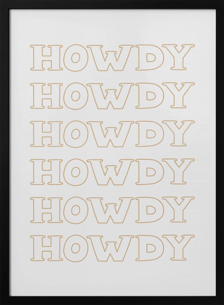 Neutrales Howdy | Poster
