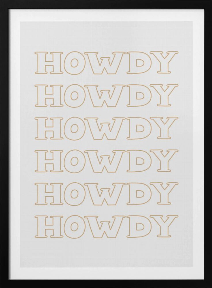 Neutrales Howdy | Poster