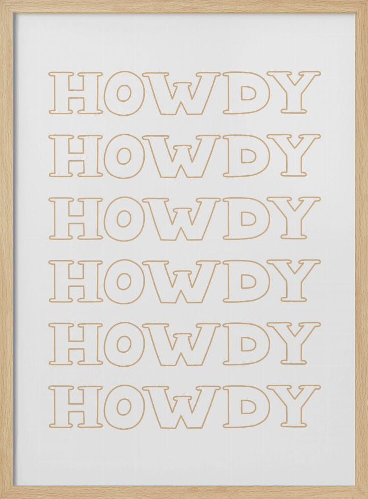 Neutrales Howdy | Poster